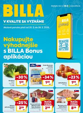 billa - Nový Billa - Bonus leták leták od stredy, 20.05.2026 do utorka, 26.05.2026