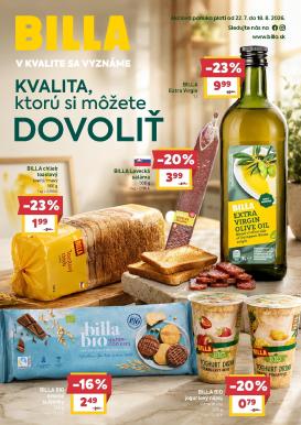 billa - Aktuálny Billa - Brand leták od stredy, 22.07.2026 do utorka, 18.08.2026