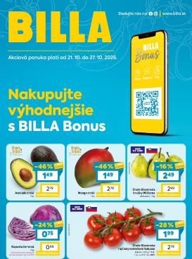 billa - Nový Billa - Bonus leták leták od stredy, 21.10.2026 do utorka, 27.10.2026