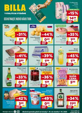 billa - Leták Billa platný od 01.10. do 07.10.