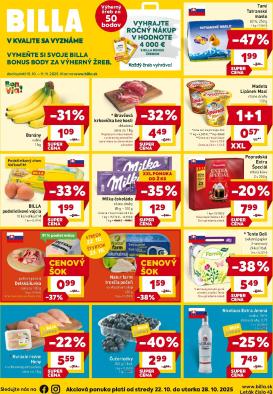 billa - Leták Billa platný od 22.10. do 28.10.