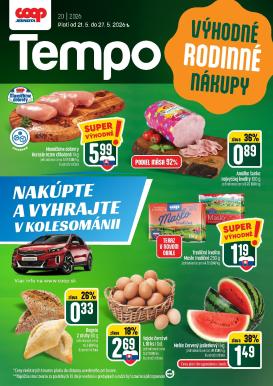coop-jednota - Nový COOP Jednota - Tempo leták od štvrtka, 21.05.2026 do stredy, 27.05.2026