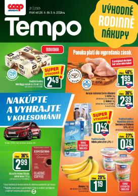 coop-jednota - Aktuálny COOP Jednota - Tempo leták od štvrtka, 28.05.2026 do stredy, 03.06.2026