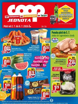coop-jednota - Nový COOP Jednota leták od štvrtka, 02.07.2026 do stredy, 08.07.2026