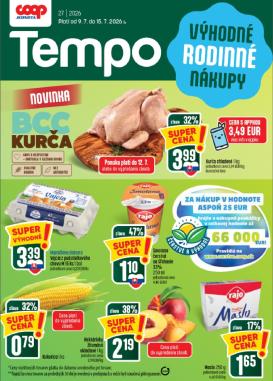 coop-jednota - Aktuálny COOP Jednota - Tempo leták od štvrtka, 09.07.2026 do stredy, 15.07.2026