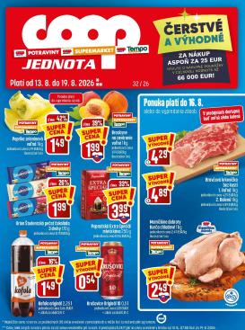 coop-jednota - Nový COOP Jednota leták od štvrtka, 13.08.2026 do stredy, 19.08.2026