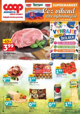 coop-jednota - Nový COOP Jednota - Nové Zámky leták od piatku, 14.08.2026 do nedele, 16.08.2026