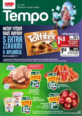 coop-jednota - Nový COOP Jednota - Tempo leták od štvrtka, 24.09.2026 do stredy, 30.09.2026