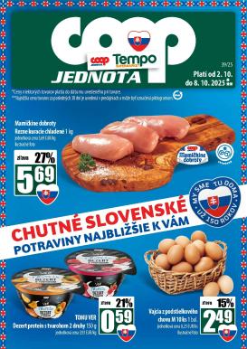 coop-jednota - Leták COOP Jednota - Tempo platný od 02.10. do 08.10.