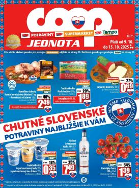 coop-jednota - Leták COOP Jednota - Tempo platný od 09.10. do 15.10.