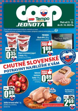coop-jednota - Leták COOP Jednota - Tempo platný od 23.10. do 29.10.