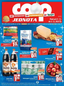 coop-jednota - Leták COOP Jednota platný od 27.11. do 03.12.