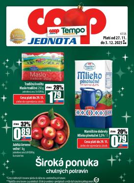 coop-jednota - Leták COOP Jednota - Tempo platný od 27.11. do 03.12.
