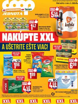 coop-jednota - Nový leták COOP Jednota - XXL nákup platný od štvrtka, 16.04.2026 do stredy, 06.05.2026