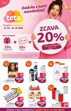 teta-drogerie - Nový Teta drogerie leták od pondelka, 12.10.2026 do stredy, 21.10.2026