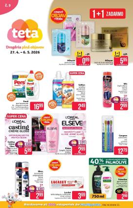 teta-drogerie - Nový leták Teta drogerie od pondelka, 27.04.2026 do stredy, 06.05.2026