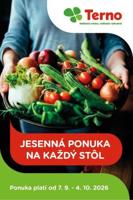 terno - Aktuálny Terno - Jesenná ponuka leták od pondelka, 07.09.2026 do nedele, 04.10.2026