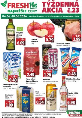 fresh - Nový Fresh - Plus leták od štvrtka, 04.06.2026 do stredy, 10.06.2026