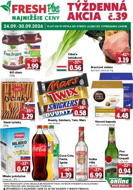 fresh - Nový Fresh Plus leták od štvrtka, 24.09.2026 do stredy, 30.09.2026