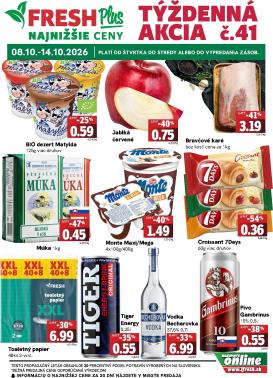 fresh - Nový Fresh - Plus leták od štvrtka, 08.10.2026 do stredy, 14.10.2026