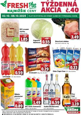 fresh - Leták Fresh Plus platný od 02.10. do 08.10.