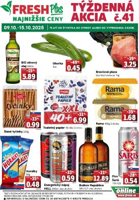fresh - Leták Fresh Plus platný od 09.10. do 15.10.