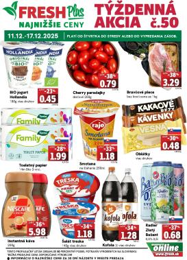 fresh - Leták Fresh Plus platný od 11.12. do 17.12.