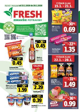 fresh - Leták Fresh - Stredné a západné Slovensko platný od 15.01. do 28.01.