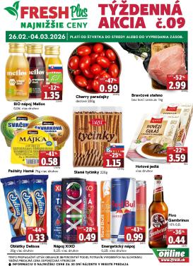 fresh - Leták Fresh Plus platný od 26.02.2026 do 04.03.2026