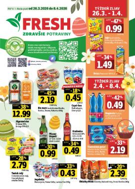 fresh - Leták Fresh - Východné Slovensko platný od 26.03.2026 do 08.04.2026