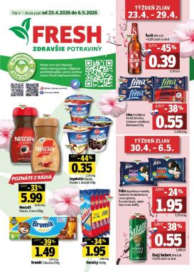 fresh - Nový leták Fresh - Východné Slovensko od štvrtka, 23.04.2026 do stredy, 06.05.2026