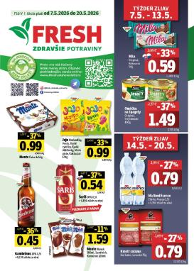 fresh - Nový leták Fresh - Východné Slovensko od štvrtka, 07.05.2026 do stredy, 20.05.2026