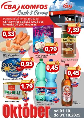 cba - Leták CBA - Gastrocash Spišská Nová Ves platný od 01.10. do 31.10.