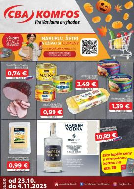 cba - Leták CBA - Komfos platný od 23.10. do 04.11.