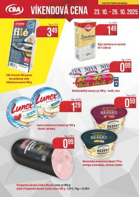cba - Leták CBA - Víkendová cena platný od 23.10. do 26.10.