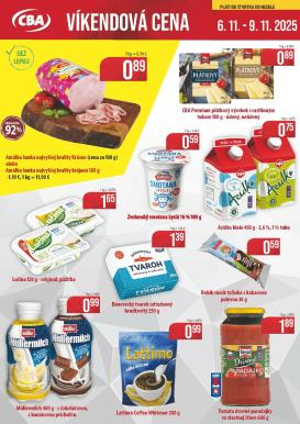 cba - Leták CBA - Víkendová cena platný od 06.11. do 09.11.