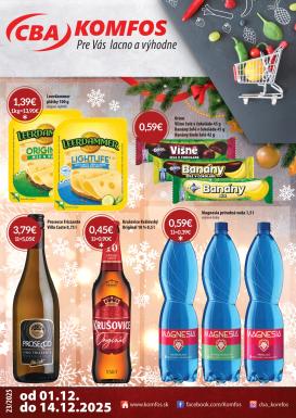 cba - Leták CBA - Komfos platný od 01.12. do 14.12.