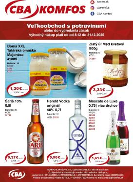 cba - Leták CBA - Veľkoobchodná ponuka platný od 08.12. do 31.12.