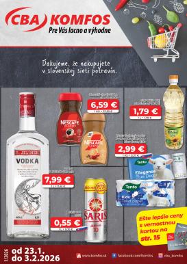 cba - Leták CBA - Komfos platný od 23.01. do 03.02.