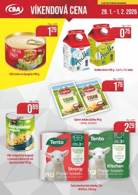 cba - Leták CBA - Víkendová cena platný od 29.01. do 01.02.