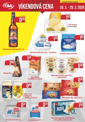 cba - Leták CBA - Víkendová cena platný od 26.03.2026 do 29.03.2026