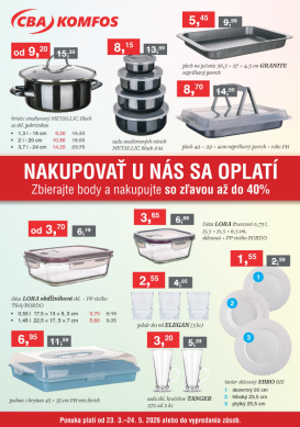 cba - Aktuálny leták CBA od pondelka, 23.03.2026 do nedele, 24.05.2026