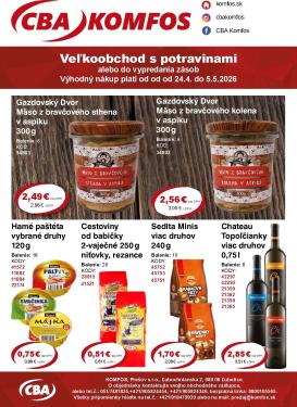cba - Nový leták CBA - Veľkoobchod od piatku, 24.04.2026 do utorka, 05.05.2026