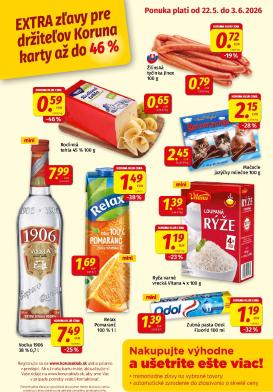 koruna - Nový Koruna - Klub leták od piatku, 22.05.2026 do stredy, 03.06.2026