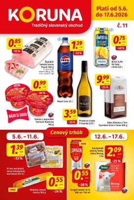 koruna - Nový Koruna leták od piatku, 05.06.2026 do stredy, 17.06.2026