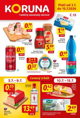 koruna - Nový Koruna leták od piatku, 03.07.2026 do stredy, 15.07.2026