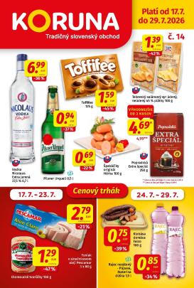 koruna - Nový Koruna leták od piatku, 17.07.2026 do stredy, 29.07.2026