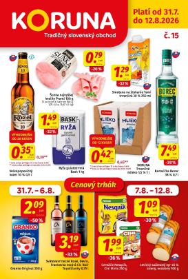 koruna - Nový Koruna leták od piatku, 31.07.2026 do stredy, 12.08.2026