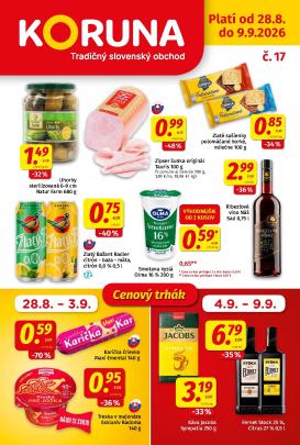 koruna - Nový Koruna leták od piatku, 28.08.2026 do stredy, 09.09.2026