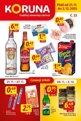 koruna - Leták Koruna platný od 21.11. do 03.12.